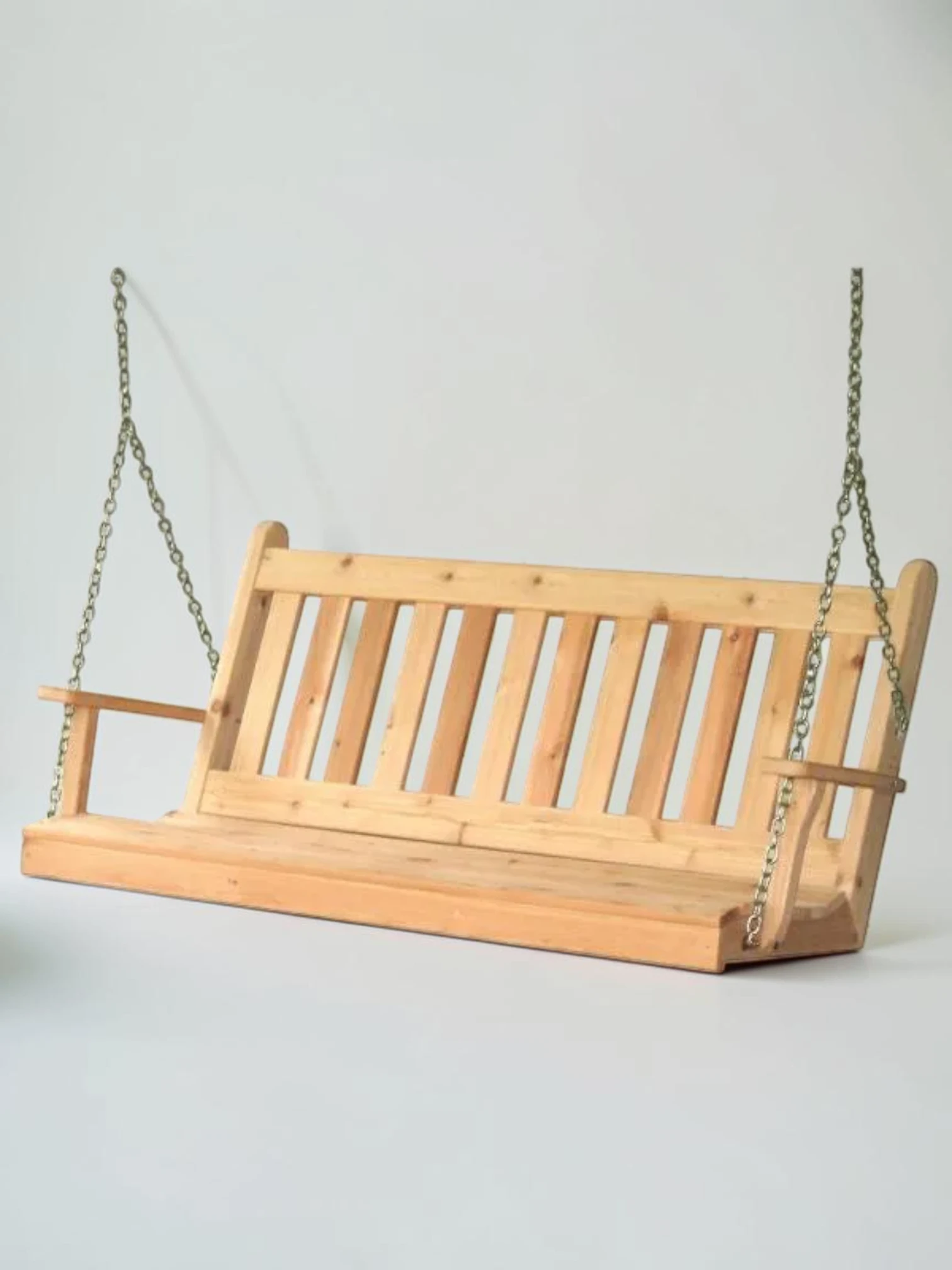 Minimalsave Traditional English Porch Swing Western Red Cedar Wood 4ft to 6ft