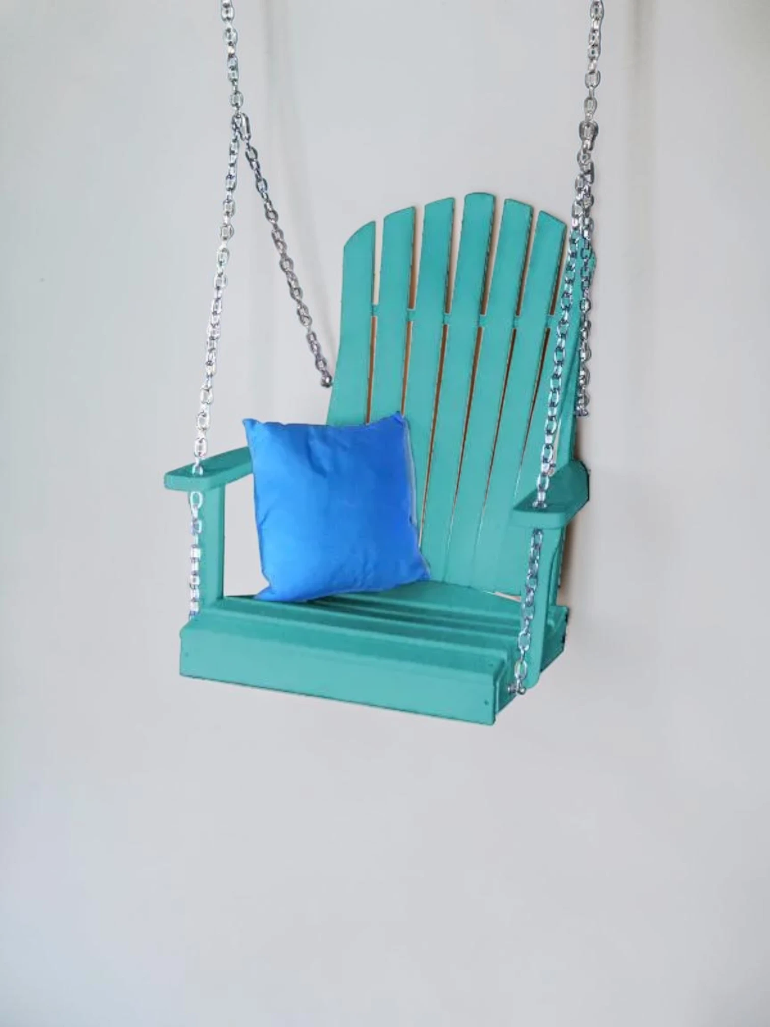 Minimalsave Adirondack Chair Swing Recycled HDPE Plastic Outdoor Porch Swing 250 lbs Capacity