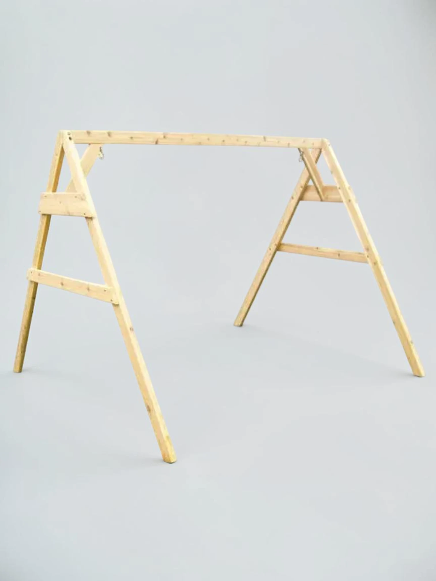 Minimalsave Western Red Cedar A-Frame Swing Stand Dual Chair Swing Frame 84"W x 96"D x 72"H