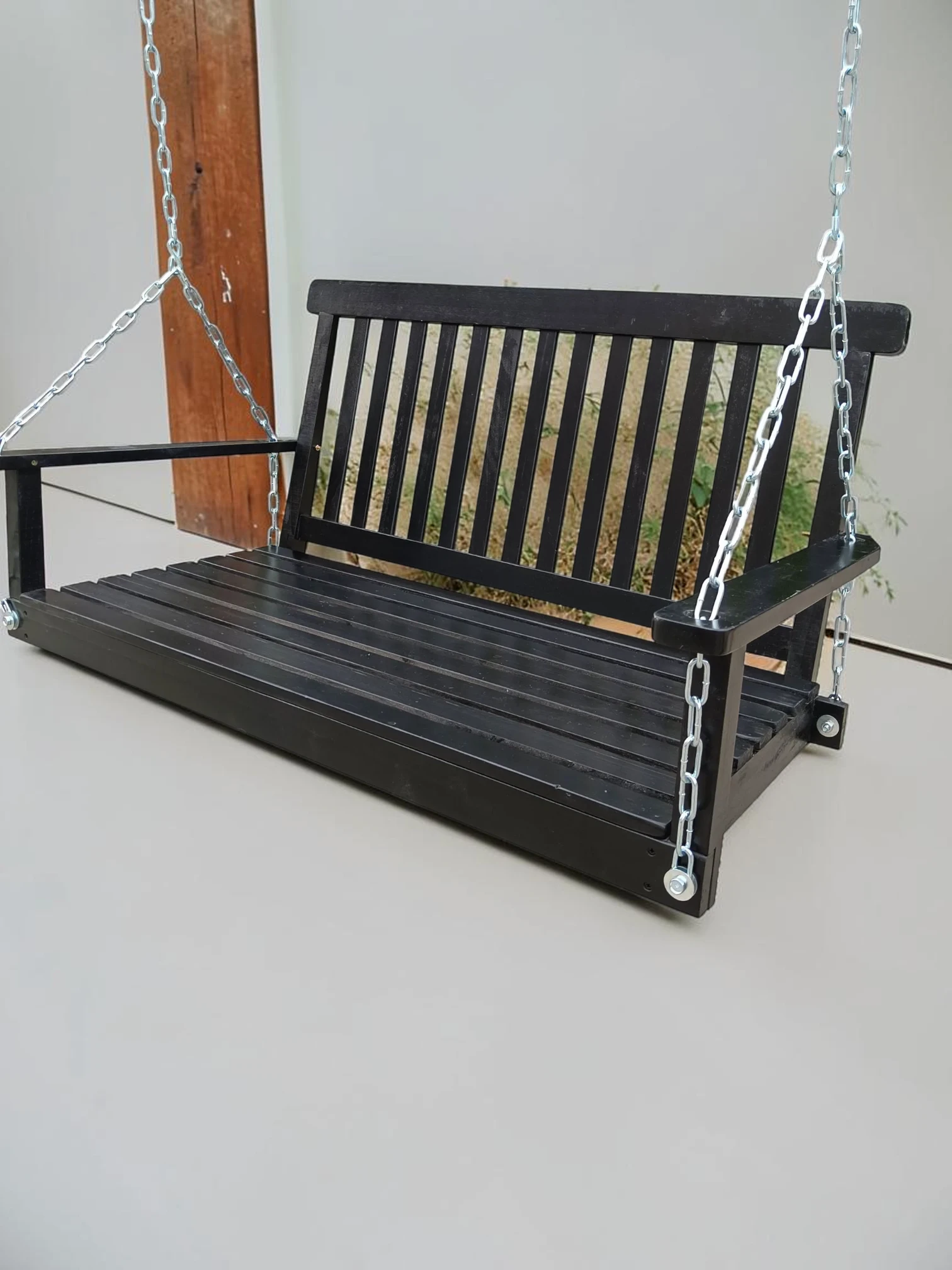 Minimalsave Porch Swing Durable Fir Wood 47.2" Wide