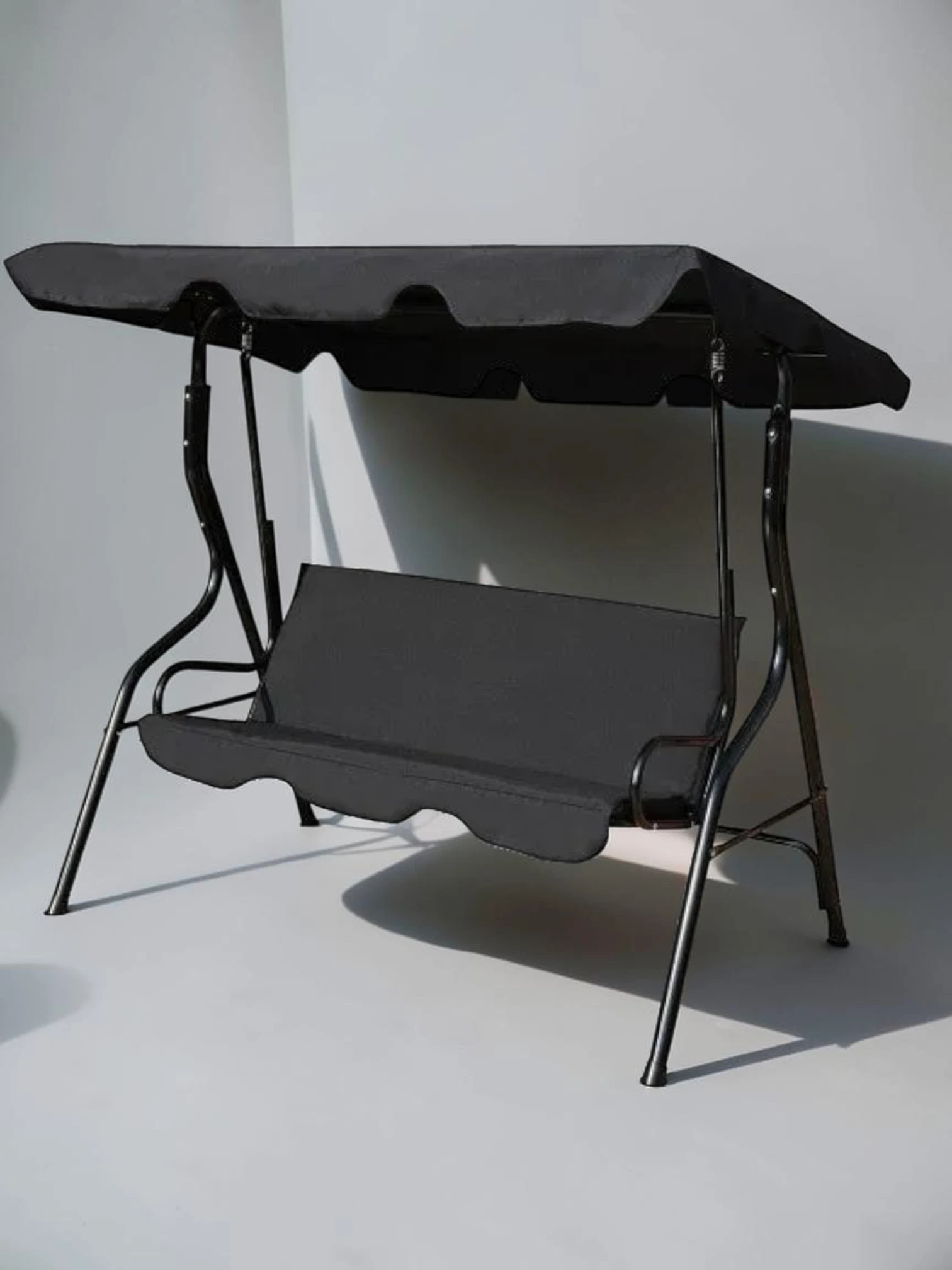 Minimalsave 3-Seater Patio Canopy Swing Heavy-Duty Steel Frame 67.5" x 43.3" x 60.5"