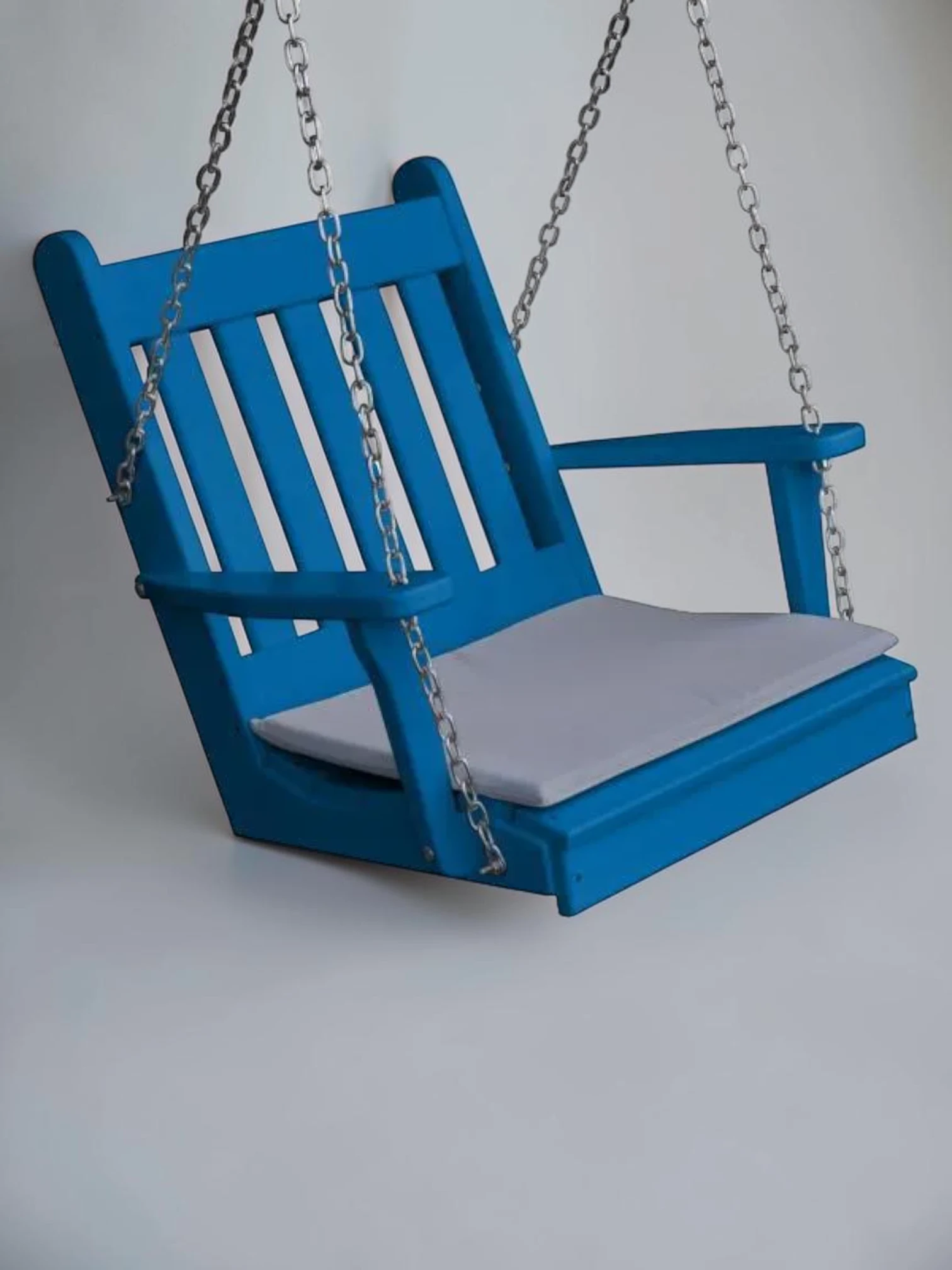 Minimalsave Traditional English Porch Swing Recycled HDPE Plastic 22-Inch Seat